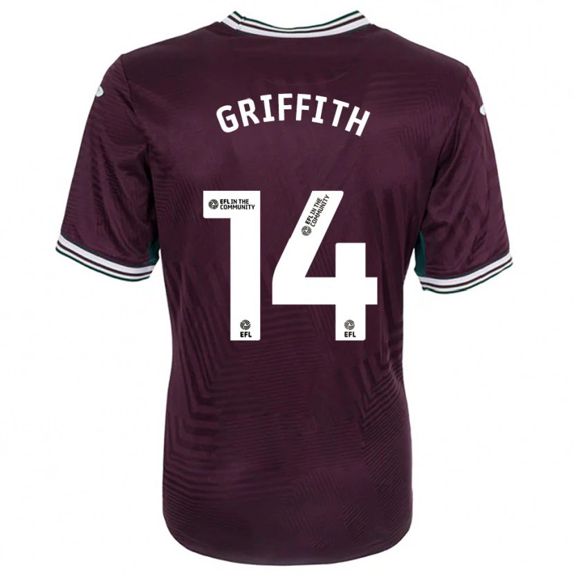 Danxen Mujer Camiseta Yori Griffith #14 Rojo Óxido Blanco 2ª Equipación 2025/26 La Camisa México