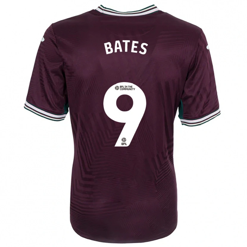 Danxen Mujer Camiseta Morgan Bates #9 Rojo Óxido Blanco 2ª Equipación 2025/26 La Camisa México