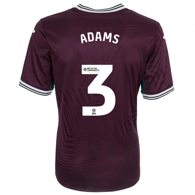 Danxen Mujer Camiseta Sarah Adams #3 Rojo Óxido Blanco 2ª Equipación 2025/26 La Camisa México