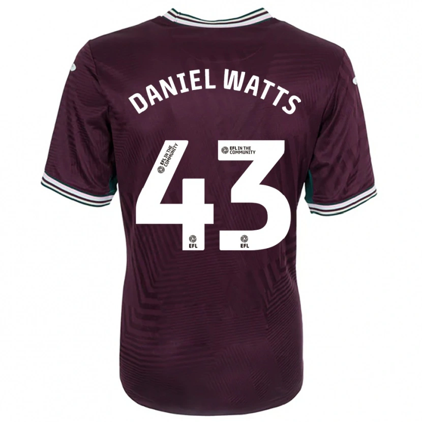 Danxen Mujer Camiseta Daniel Watts #43 Rojo Óxido Blanco 2ª Equipación 2025/26 La Camisa México