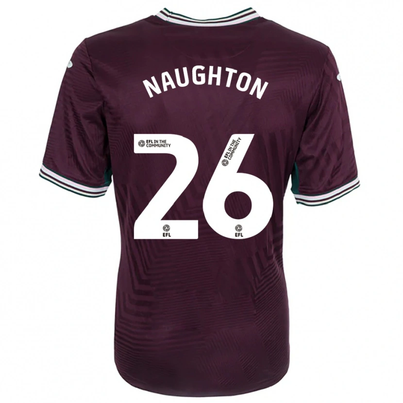 Danxen Mujer Camiseta Kyle Naughton #26 Rojo Óxido Blanco 2ª Equipación 2025/26 La Camisa México