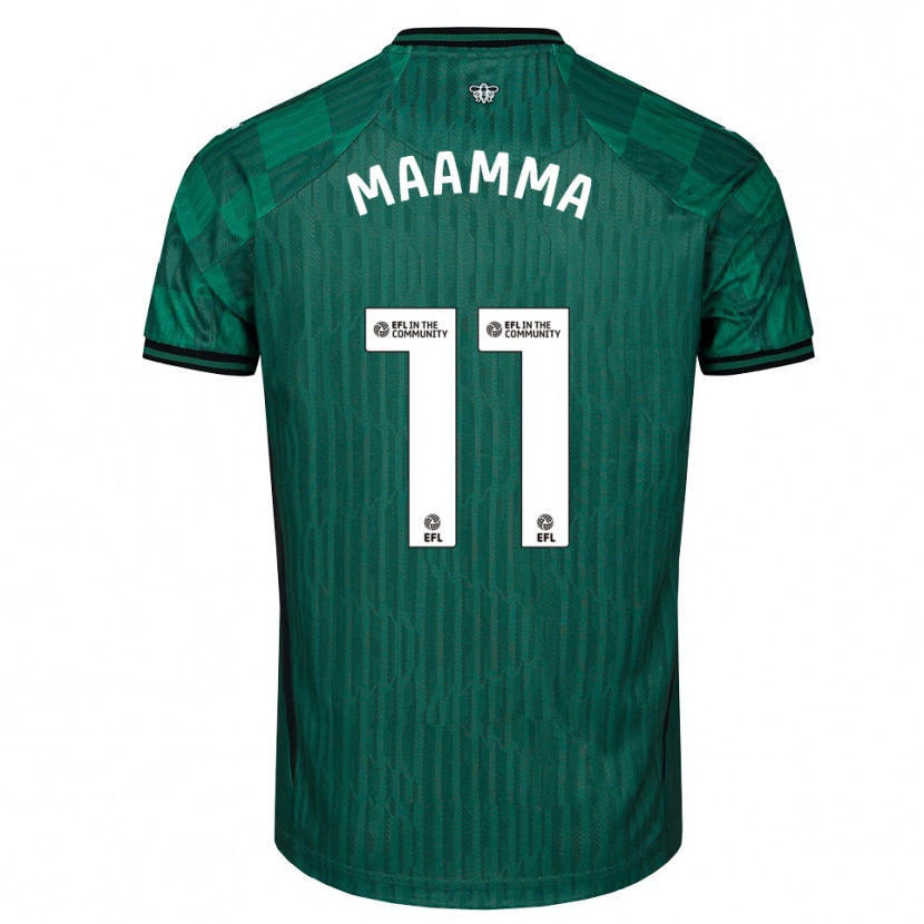 Danxen Mujer Camiseta Othmane Maamma #11 Verde Negro 2ª Equipación 2025/26 La Camisa México