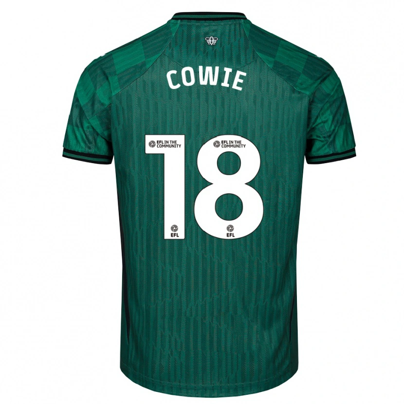 Danxen Mujer Camiseta Tony Cowie #18 Verde Negro 2ª Equipación 2025/26 La Camisa México
