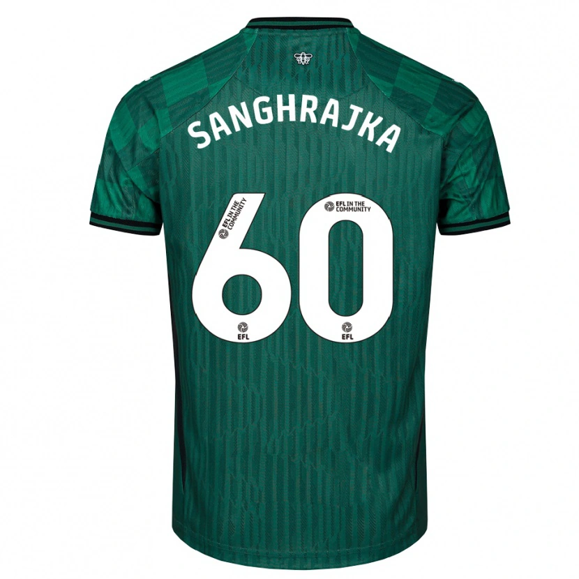 Danxen Mujer Camiseta Amar Sanghrajka #60 Verde Negro 2ª Equipación 2025/26 La Camisa México