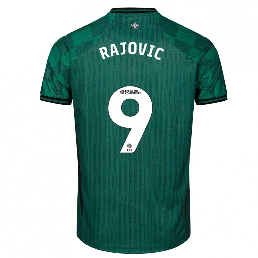 Danxen Mujer Camiseta Mileta Rajovic #9 Verde Negro 2ª Equipación 2025/26 La Camisa México