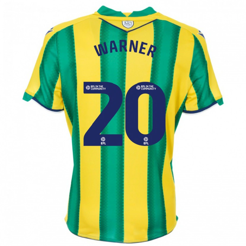 Danxen Mujer Camiseta Phoebe Warner #20 Amarillo Verde 2ª Equipación 2025/26 La Camisa México
