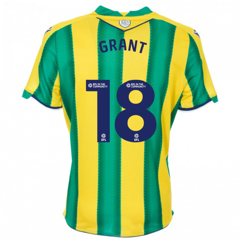 Danxen Mujer Camiseta Karlan Grant #18 Amarillo Verde 2ª Equipación 2025/26 La Camisa México