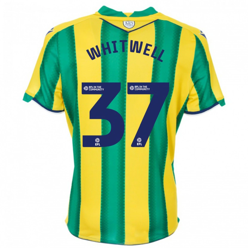 Danxen Mujer Camiseta Harry Whitwell #37 Amarillo Verde 2ª Equipación 2025/26 La Camisa México