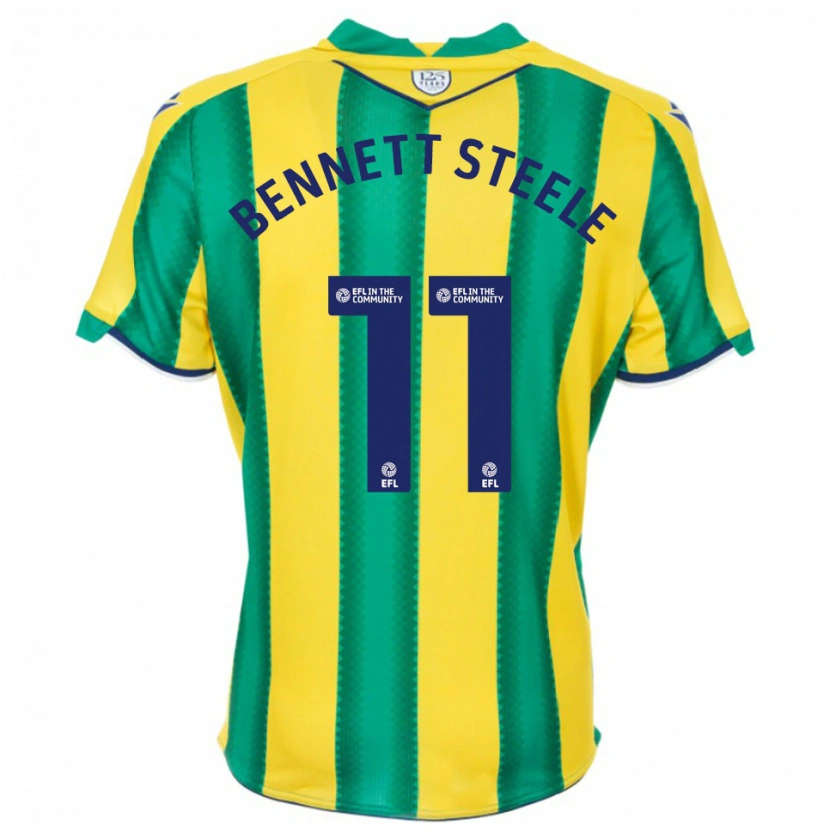 Danxen Mujer Camiseta Lizzie Bennett-Steele #11 Amarillo Verde 2ª Equipación 2025/26 La Camisa México