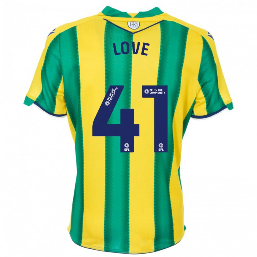 Danxen Mujer Camiseta Layton Love #41 Amarillo Verde 2ª Equipación 2025/26 La Camisa México