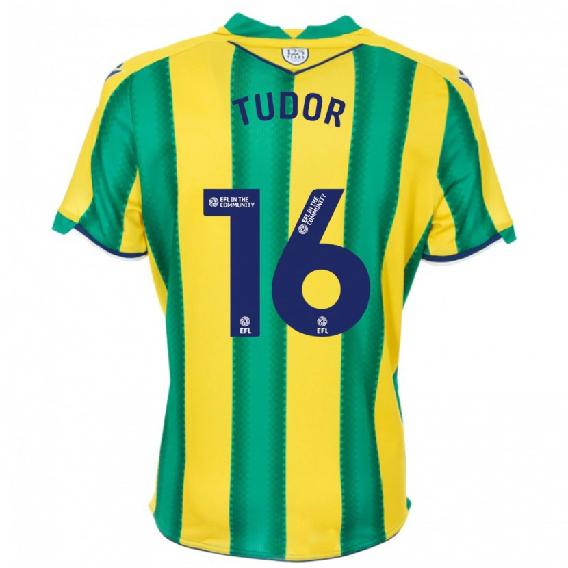 Danxen Mujer Camiseta Sophie Tudor #16 Amarillo Verde 2ª Equipación 2025/26 La Camisa México