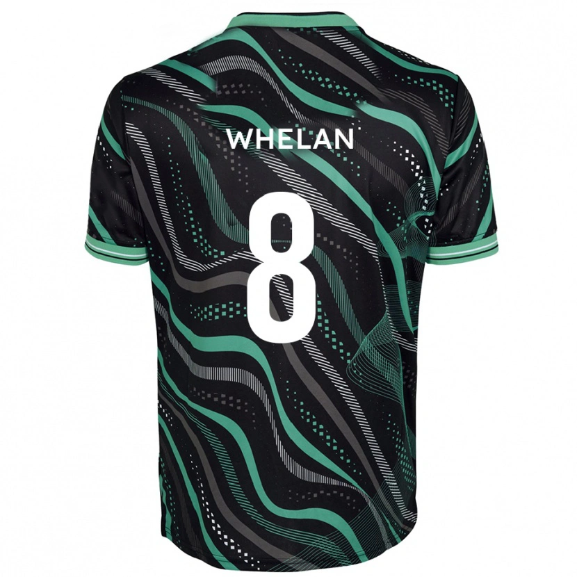 Danxen Mujer Camiseta Callum Whelan #8 Negro Verde 2ª Equipación 2025/26 La Camisa México