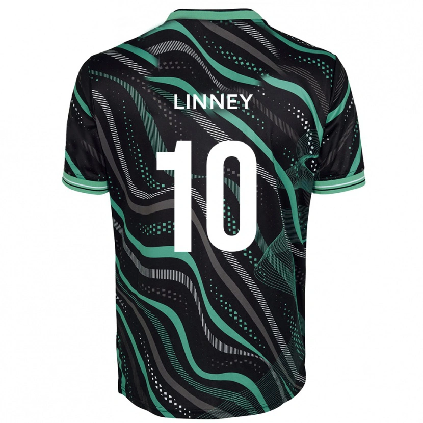 Danxen Mujer Camiseta Regan Linney #10 Negro Verde 2ª Equipación 2025/26 La Camisa México