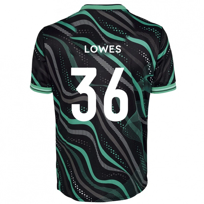 Danxen Mujer Camiseta Jonah Lowes #36 Negro Verde 2ª Equipación 2025/26 La Camisa México