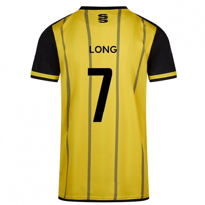 Danxen Mujer Camiseta Rhys Long #7 Amarillo Negro 2ª Equipación 2025/26 La Camisa México