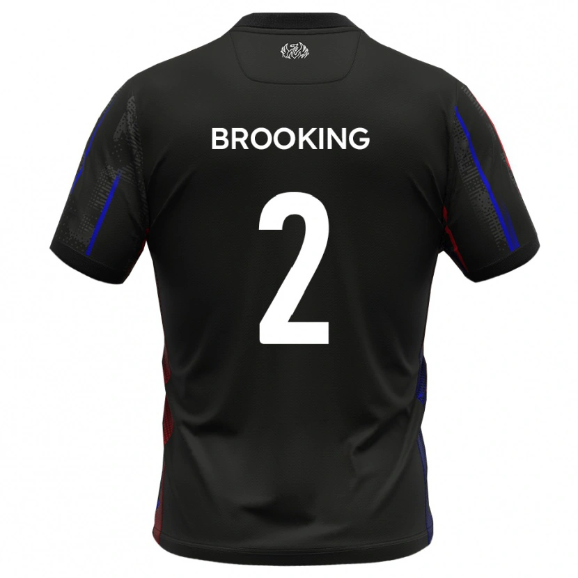Danxen Mujer Camiseta Josh Brooking #2 Negro Rojo 2ª Equipación 2025/26 La Camisa México