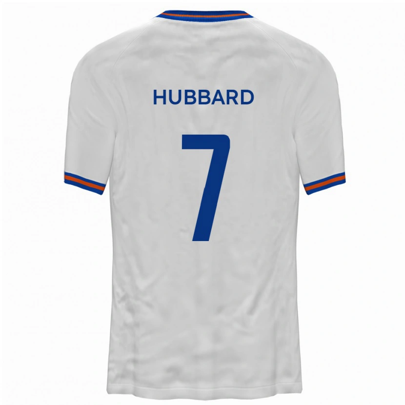 Danxen Mujer Camiseta Fletcher Hubbard #7 Blanco Azul 2ª Equipación 2025/26 La Camisa México