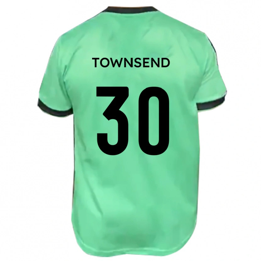 Danxen Mujer Camiseta Nick Townsend #30 Turquesa Negro 2ª Equipación 2025/26 La Camisa México