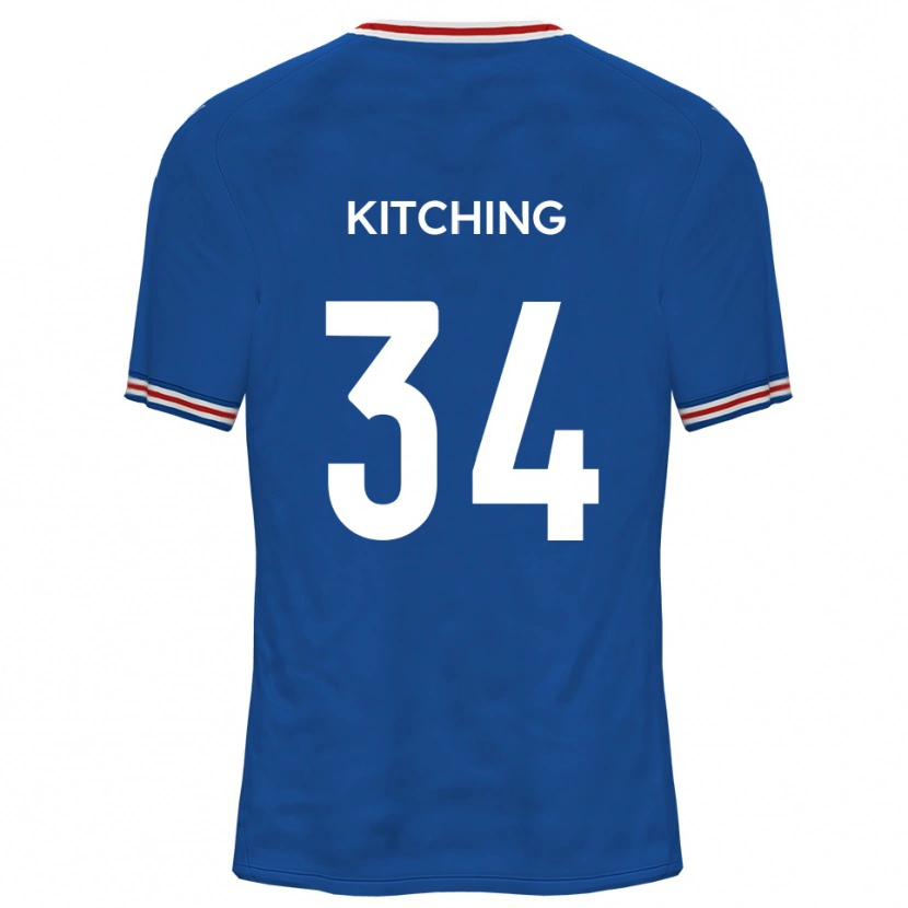 Danxen Mujer Camiseta Mark Kitching #34 Azul Dodgers 2ª Equipación 2025/26 La Camisa México