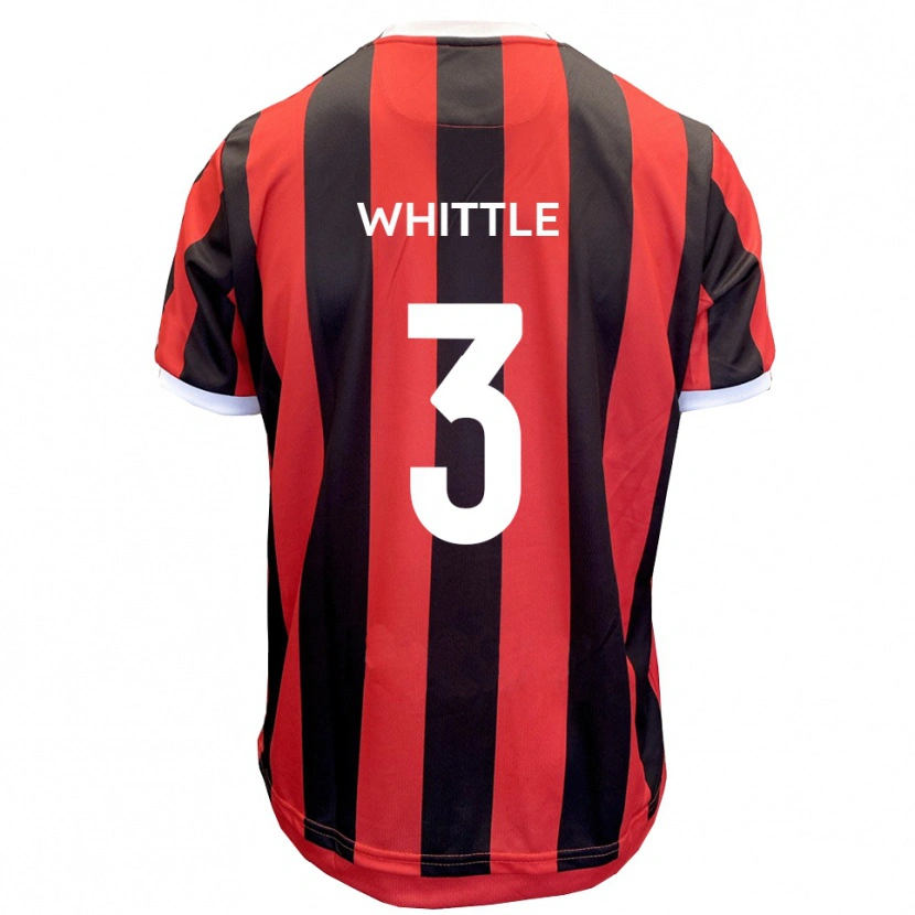 Danxen Mujer Camiseta Alex Whittle #3 Rojo Negro 2ª Equipación 2025/26 La Camisa México