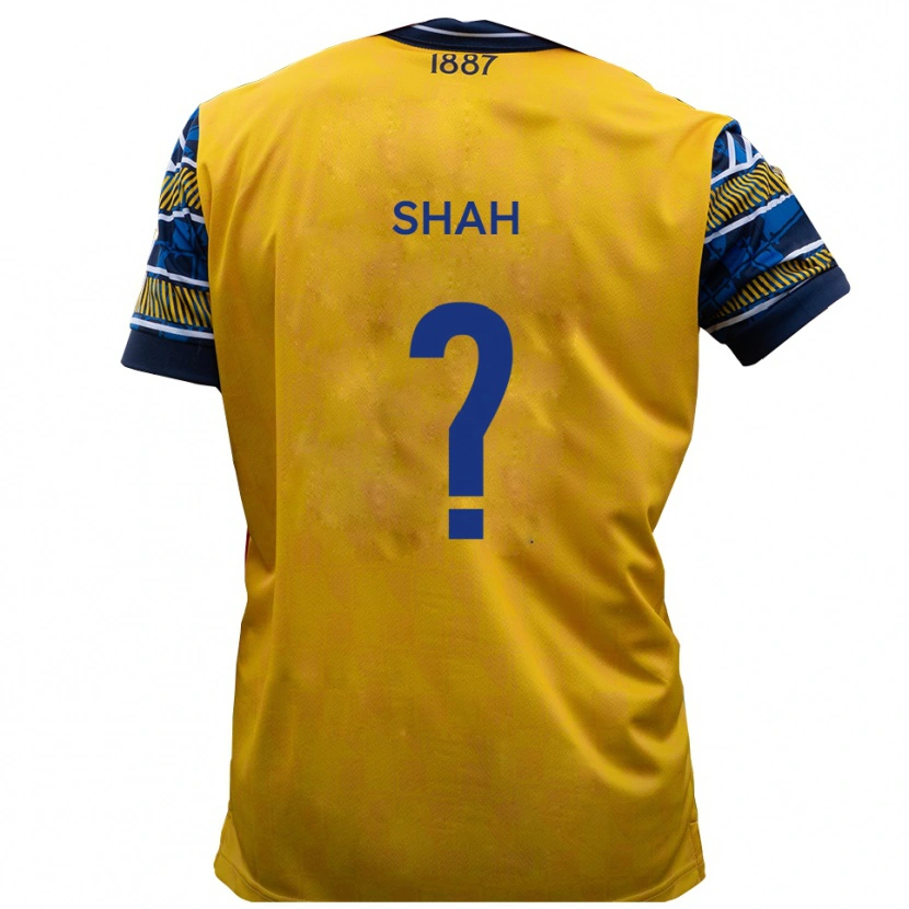 Danxen Mujer Camiseta Savion Shah #0 Amarillo Negro 2ª Equipación 2025/26 La Camisa México