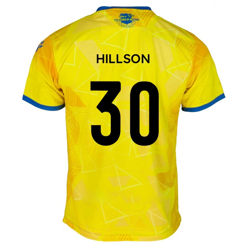 Danxen Mujer Camiseta James Hillson #30 Amarillo Azul 2ª Equipación 2025/26 La Camisa México