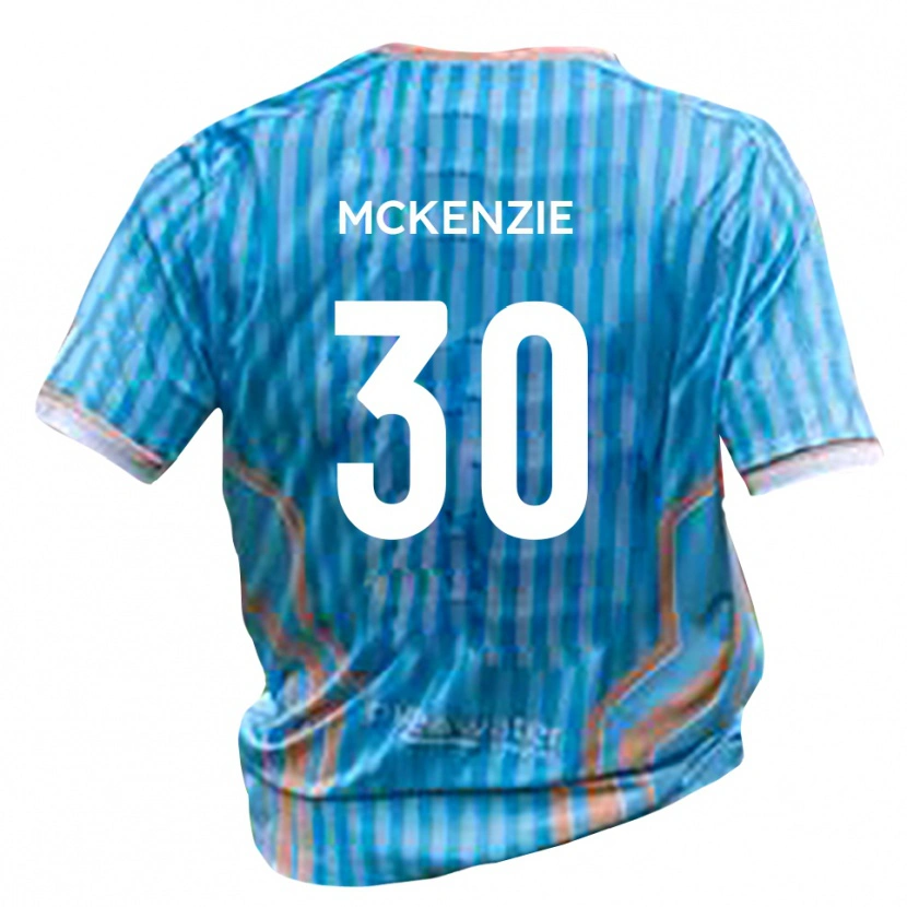 Danxen Mujer Camiseta Zach Mckenzie #30 Negro Oro 2ª Equipación 2025/26 La Camisa México