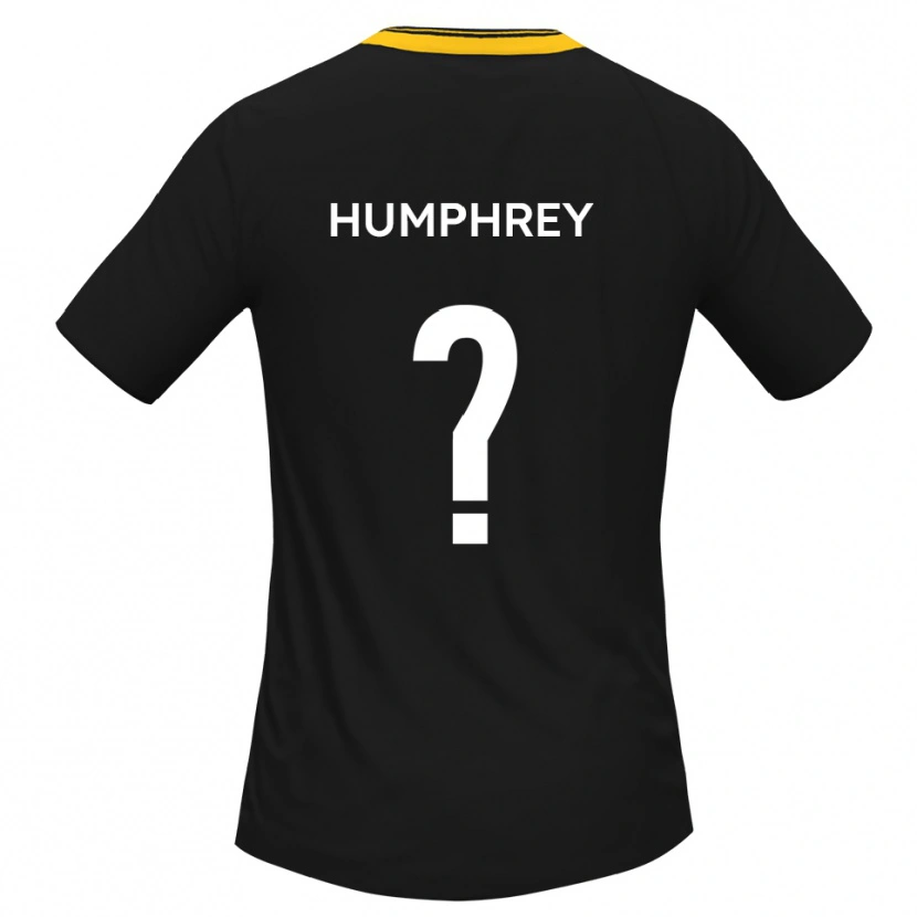 Danxen Mujer Camiseta Beth Humphrey #0 Negro Amarillo 2ª Equipación 2025/26 La Camisa México