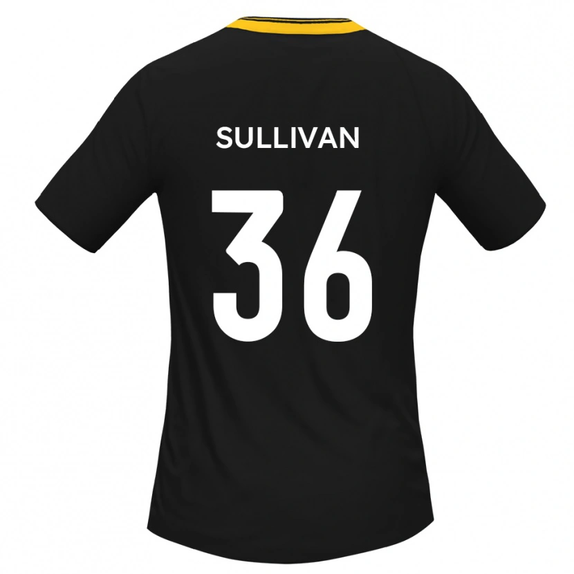 Danxen Mujer Camiseta Cameron Sullivan #36 Negro Amarillo 2ª Equipación 2025/26 La Camisa México