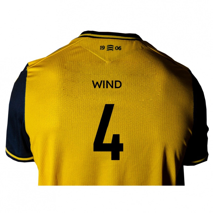 Danxen Mujer Camiseta George Wind #4 Amarillo Negro 2ª Equipación 2025/26 La Camisa México