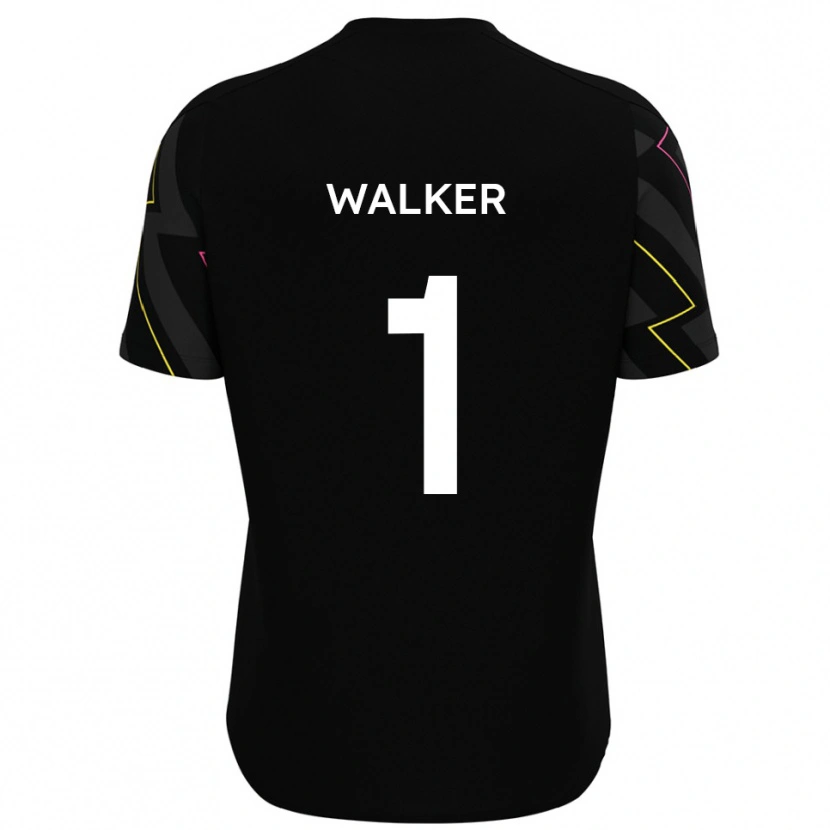 Danxen Mujer Camiseta Laurie Walker #1 Negro Gris 2ª Equipación 2025/26 La Camisa México