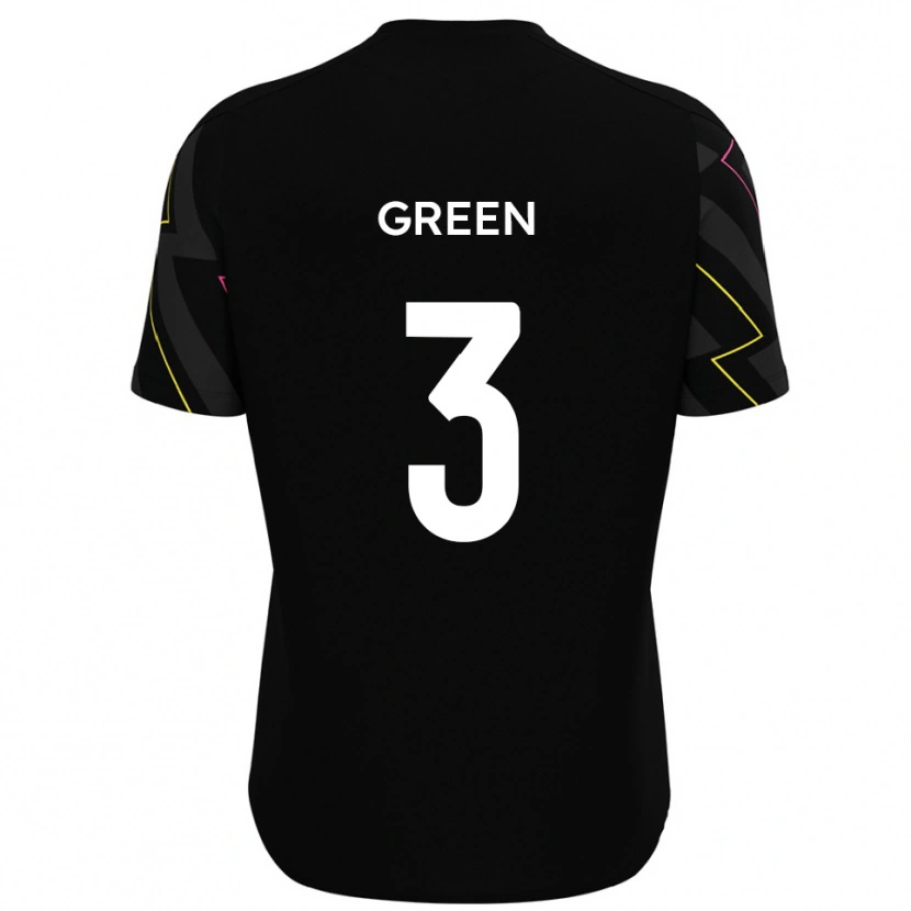 Danxen Mujer Camiseta Cameron Green #3 Negro Gris 2ª Equipación 2025/26 La Camisa México