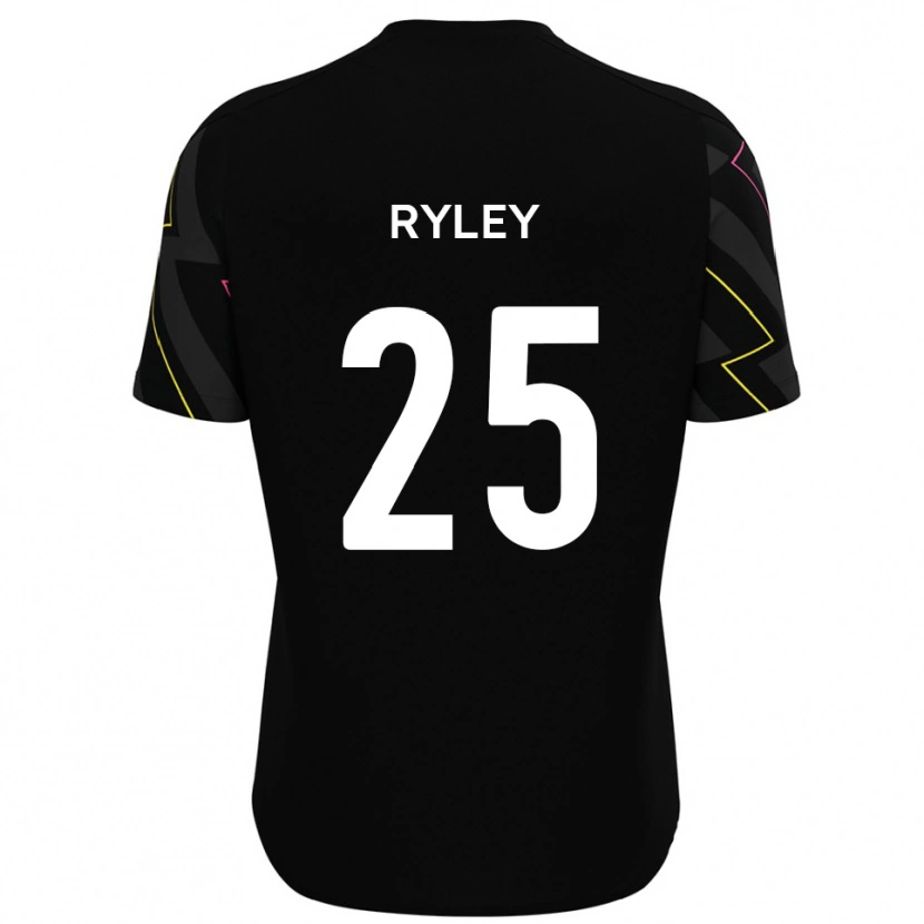 Danxen Mujer Camiseta Kian Ryley #25 Negro Gris 2ª Equipación 2025/26 La Camisa México