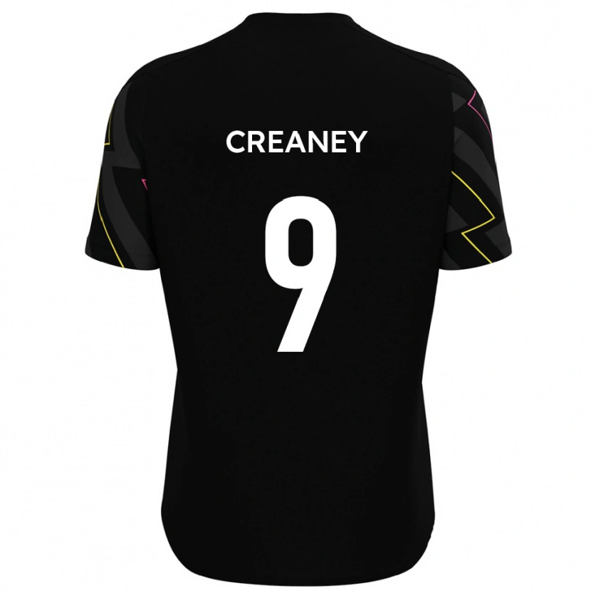 Danxen Mujer Camiseta Dan Creaney #9 Negro Gris 2ª Equipación 2025/26 La Camisa México