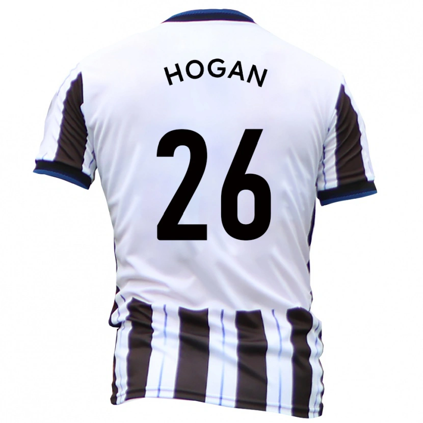 Danxen Mujer Camiseta Liam Hogan #26 Blanco Negro 2ª Equipación 2025/26 La Camisa México