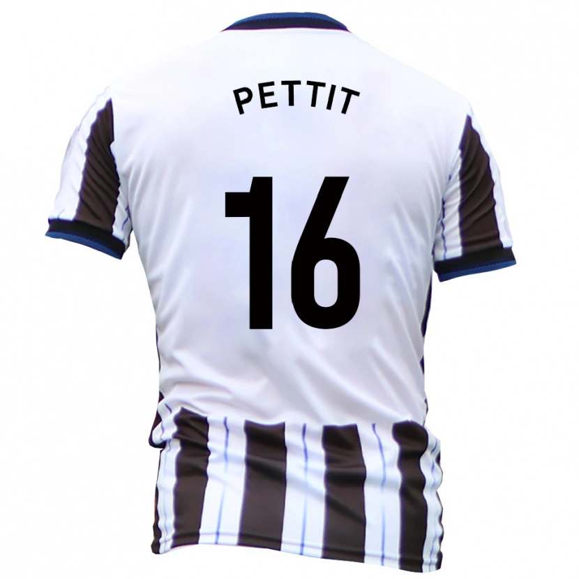 Danxen Mujer Camiseta Casey Pettit #16 Blanco Negro 2ª Equipación 2025/26 La Camisa México