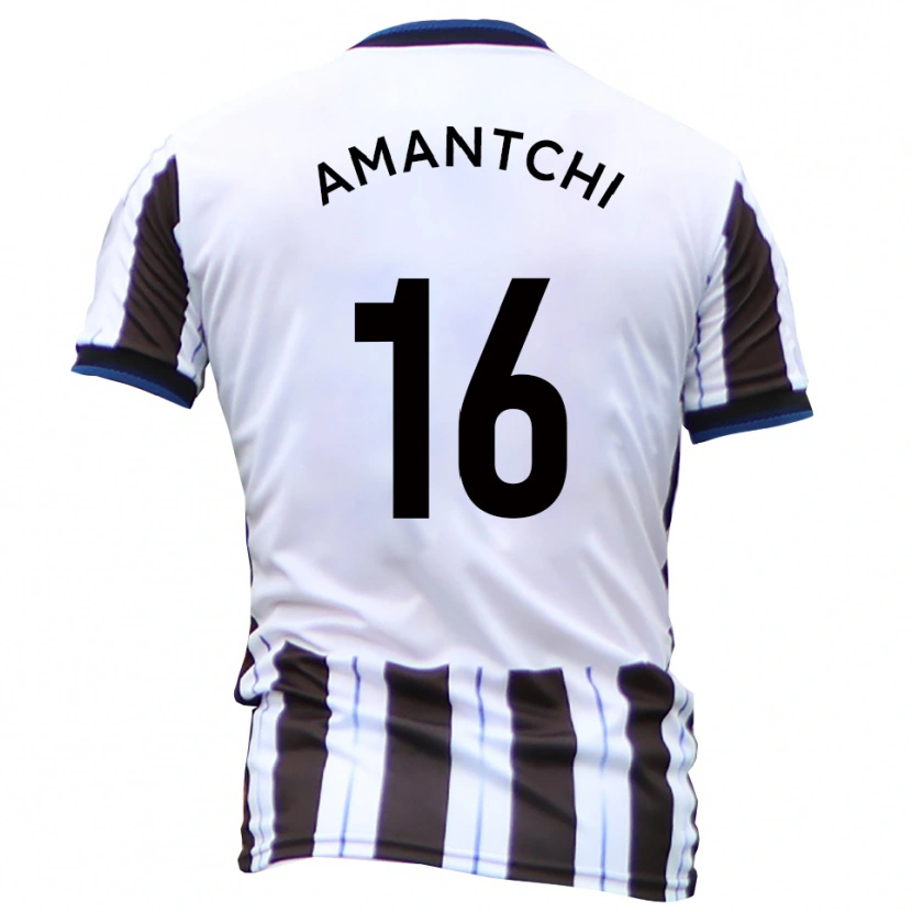 Danxen Mujer Camiseta Levi Amantchi #16 Blanco Negro 2ª Equipación 2025/26 La Camisa México
