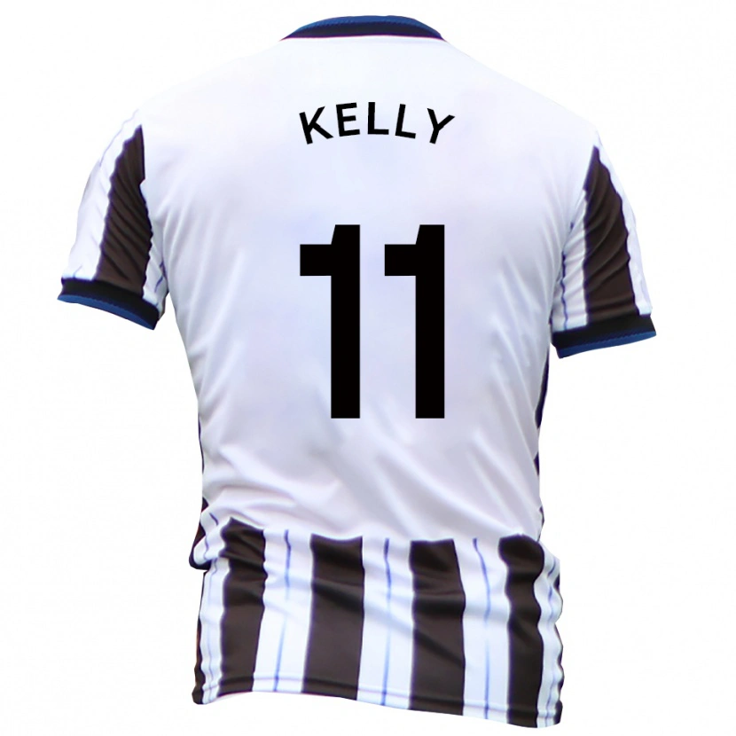 Danxen Mujer Camiseta Oscar Kelly #11 Blanco Negro 2ª Equipación 2025/26 La Camisa México