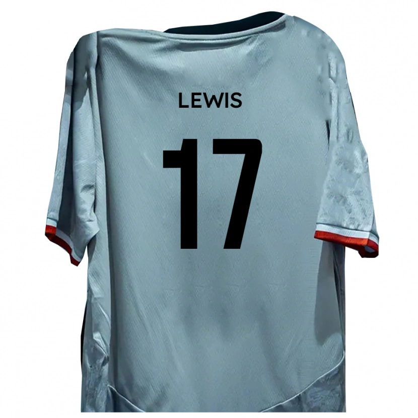 Danxen Mujer Camiseta Paul Lewis #17 Blanco Negro 2ª Equipación 2025/26 La Camisa México