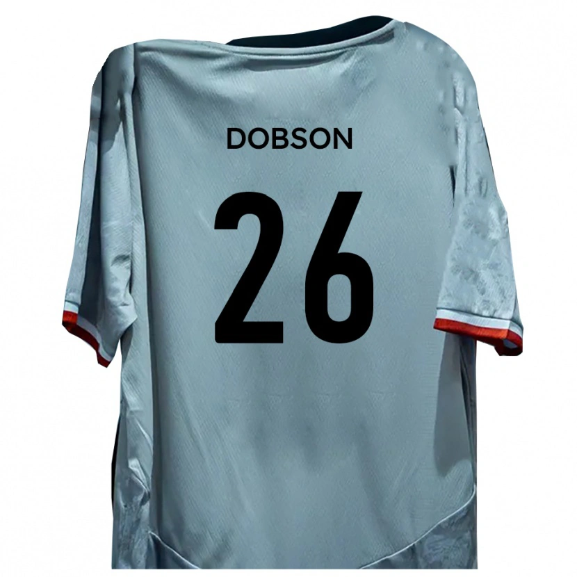 Danxen Mujer Camiseta Lennon Dobson #26 Blanco Negro 2ª Equipación 2025/26 La Camisa México