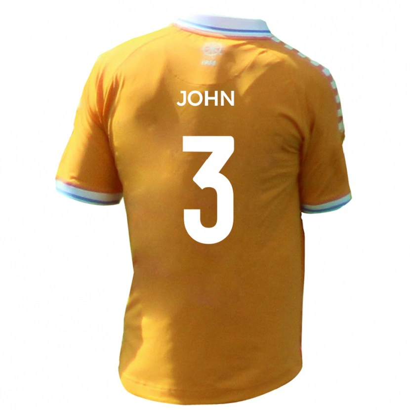 Danxen Mujer Camiseta Cameron John #3 Amarillo Azul 2ª Equipación 2025/26 La Camisa México