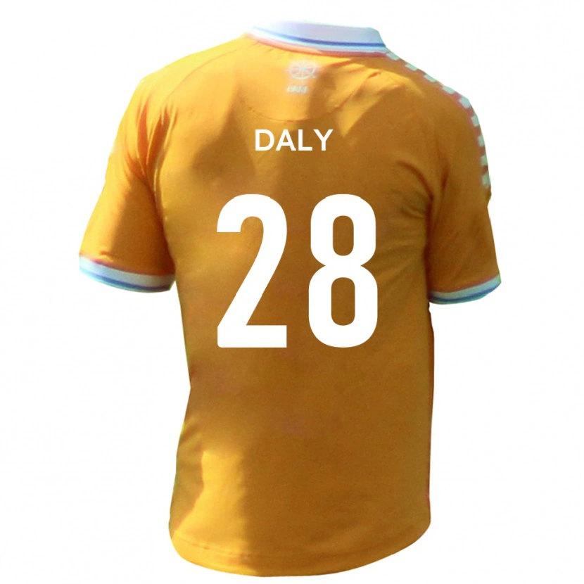Danxen Mujer Camiseta Matty Daly #28 Amarillo Azul 2ª Equipación 2025/26 La Camisa México