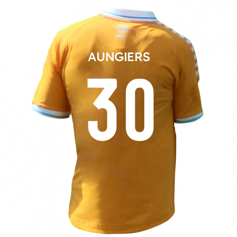 Danxen Mujer Camiseta Joe Aungiers #30 Amarillo Azul 2ª Equipación 2025/26 La Camisa México
