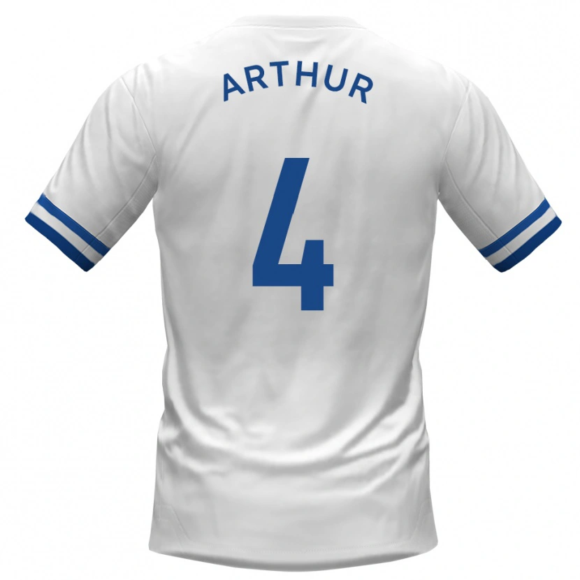 Danxen Mujer Camiseta Festus Arthur #4 Blanco Azul 2ª Equipación 2025/26 La Camisa México