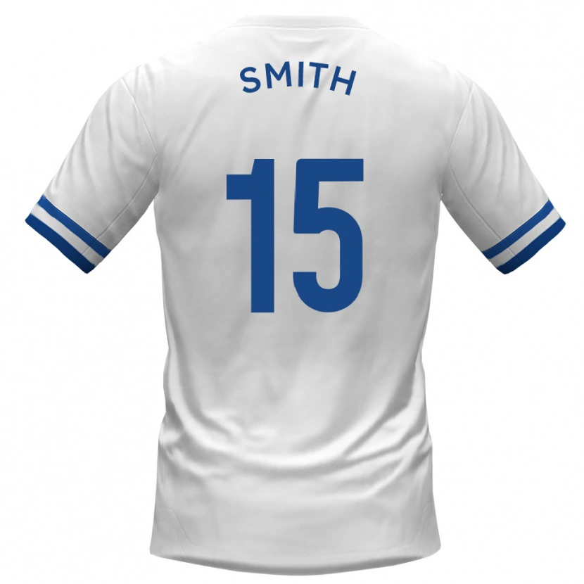 Danxen Mujer Camiseta Will Smith #15 Blanco Azul 2ª Equipación 2025/26 La Camisa México