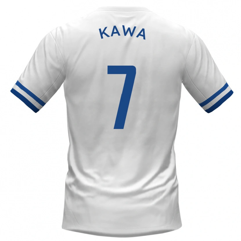 Danxen Mujer Camiseta David Kawa #7 Blanco Azul 2ª Equipación 2025/26 La Camisa México