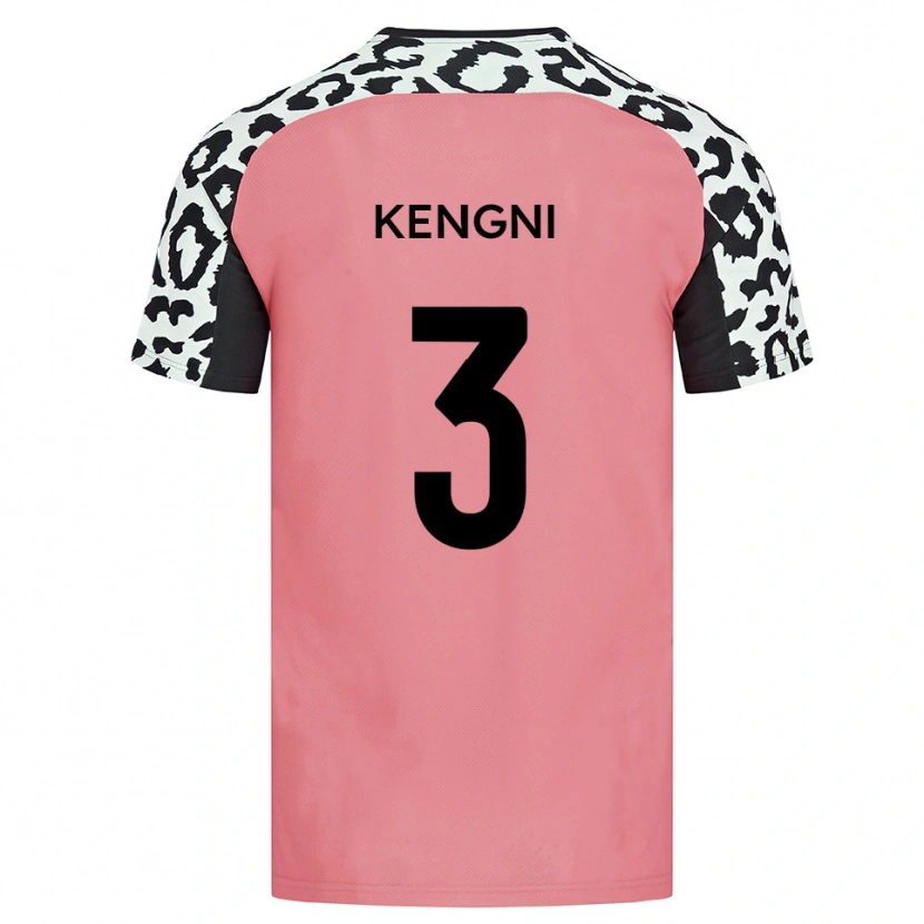 Danxen Mujer Camiseta Neil Kengni #3 Rosa Negro 2ª Equipación 2025/26 La Camisa México