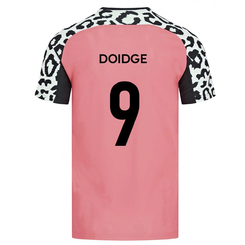 Danxen Mujer Camiseta Christian Doidge #9 Rosa Negro 2ª Equipación 2025/26 La Camisa México