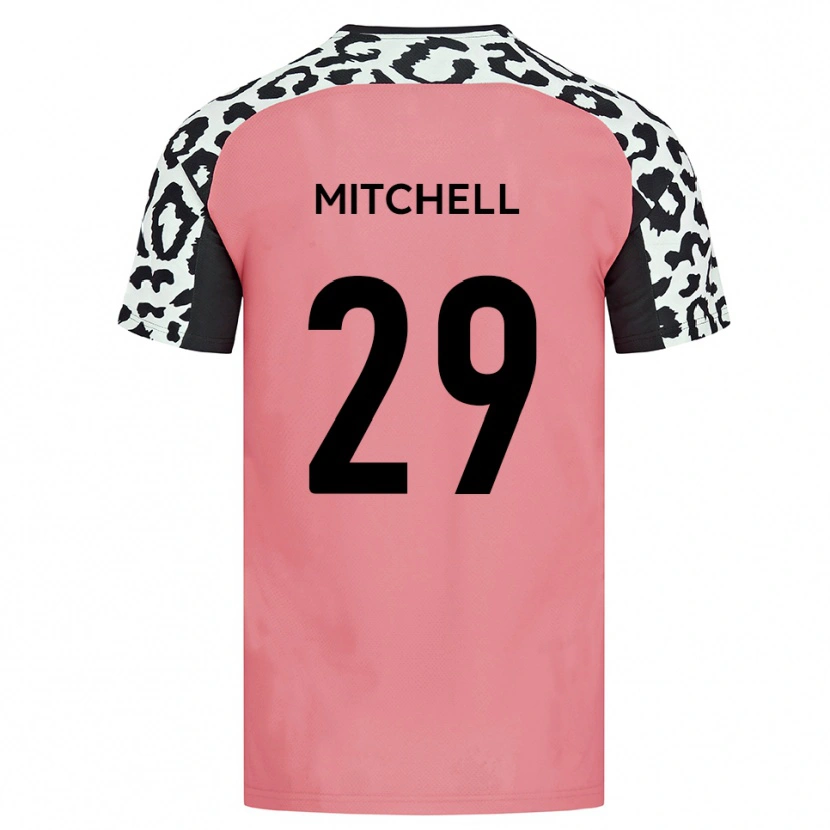 Danxen Mujer Camiseta Kairo Mitchell #29 Rosa Negro 2ª Equipación 2025/26 La Camisa México