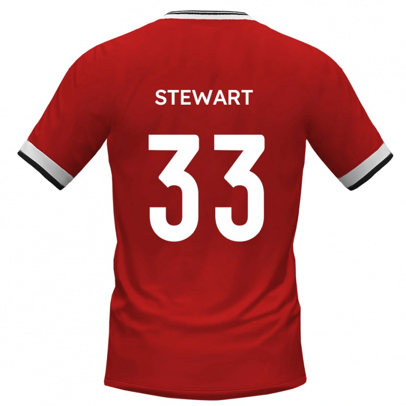 Danxen Mujer Camiseta Noah Stewart #33 Blanco Negro 2ª Equipación 2025/26 La Camisa México